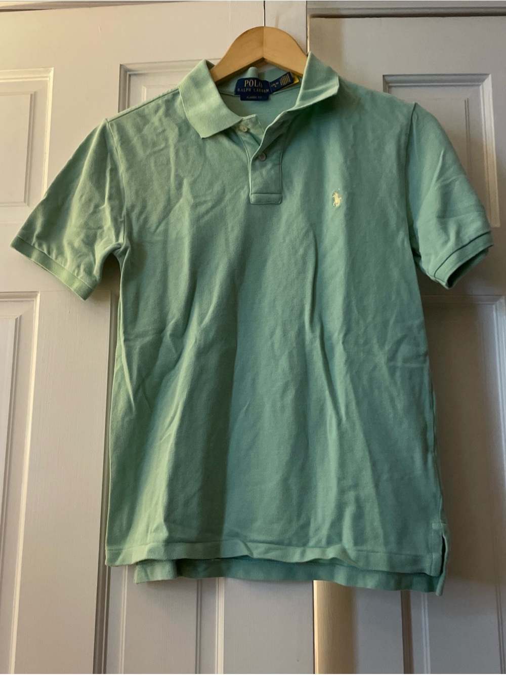 Polo Ralph Lauren Boys Classic Fit Polo Shirt Mint Green Size L (14-16)